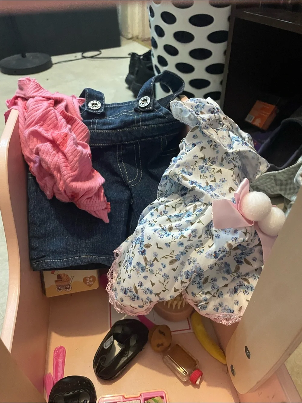 Reborn Sleeping Baby Doll in Pink and White Outfit